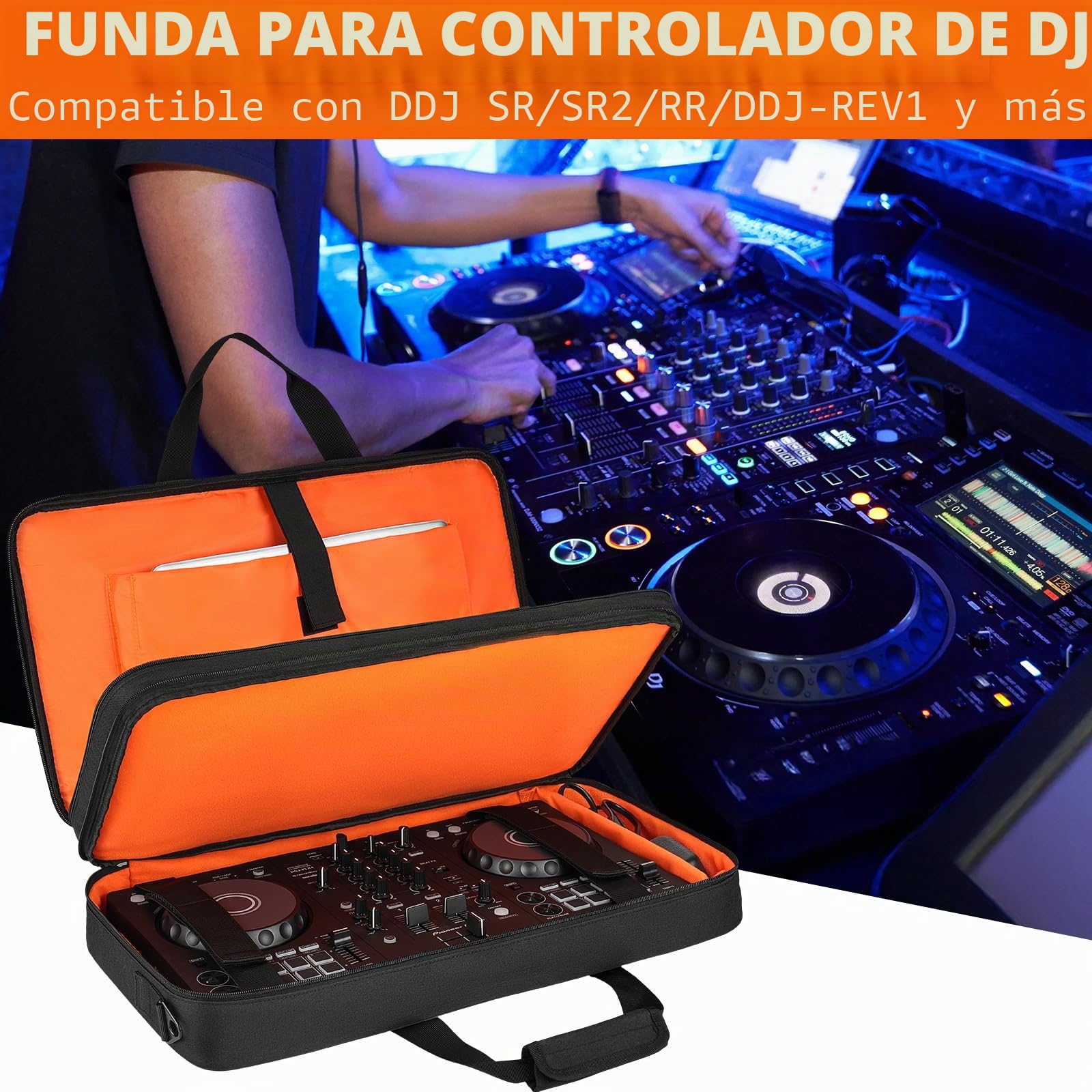 LEFOR·Z - Funda de Almacenamiento Acolchada para Mando DJ