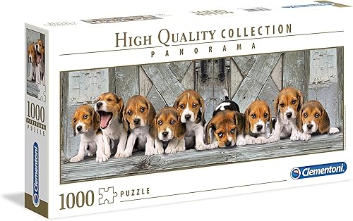 Clementoni - 39435 - Colección Panorama Puzzle para Adultos y Niños - Beagles - 1000 Piezas
