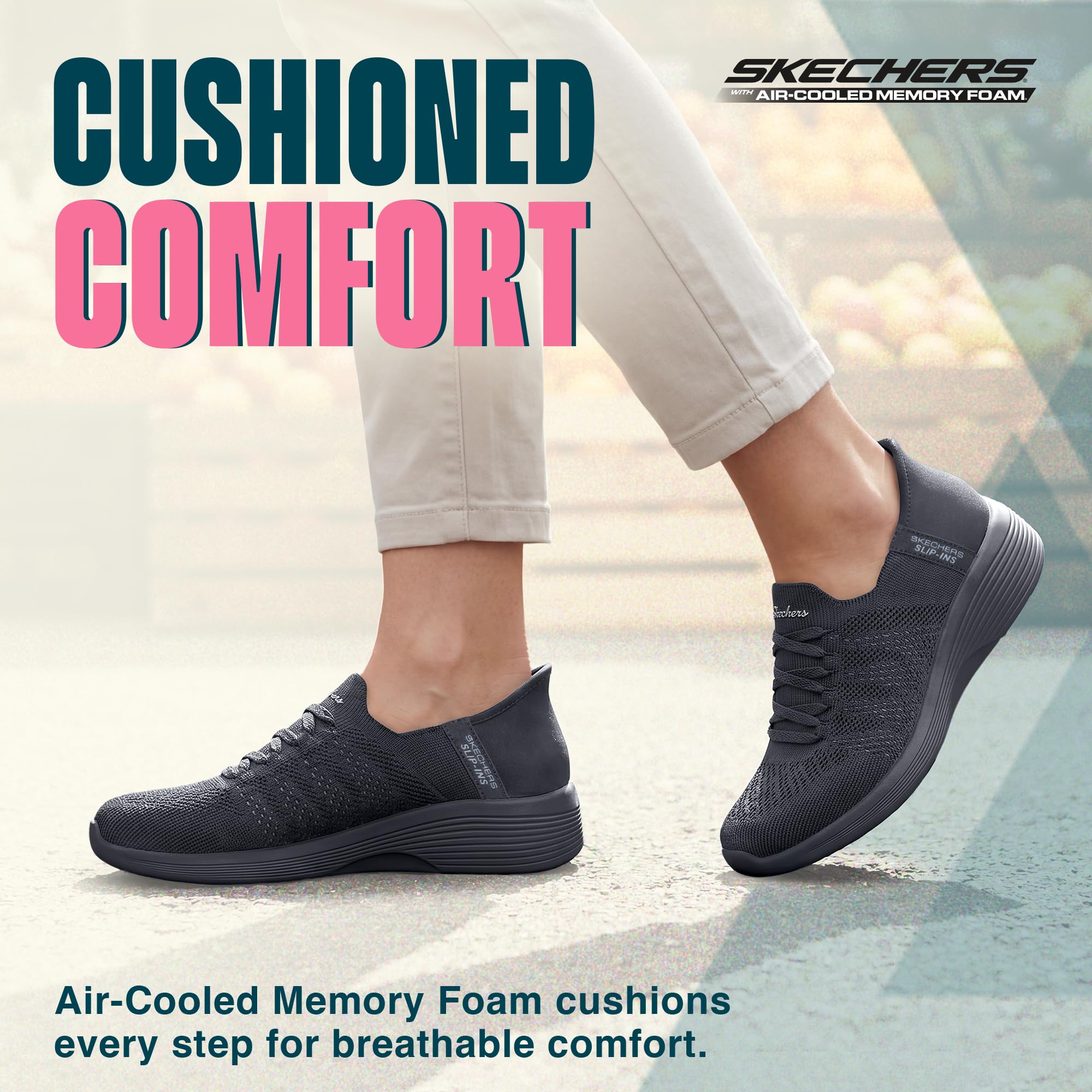Skechers Damen Arya Swiftly Slip-InTurnschuhe