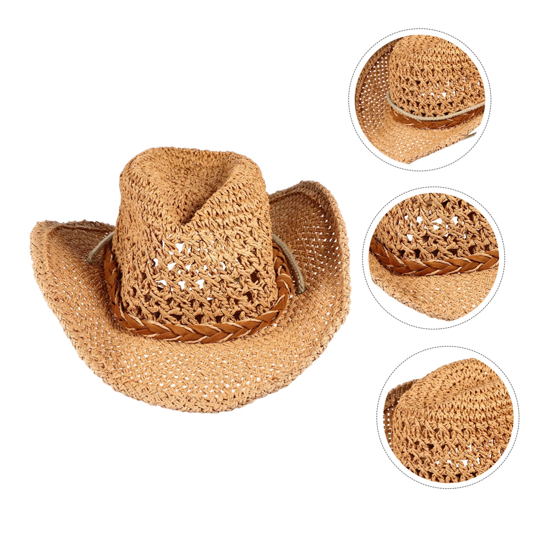 Cabilock 3stücke Beach Hat Für Mädchen Einstellbare Sonnenmütze Mit Breiter Krempe Für Sommeraktivitäten Uv-Schutz Leicht Und Atmungsaktiv Für Strand Wandern Und Outdoor-Sportarten