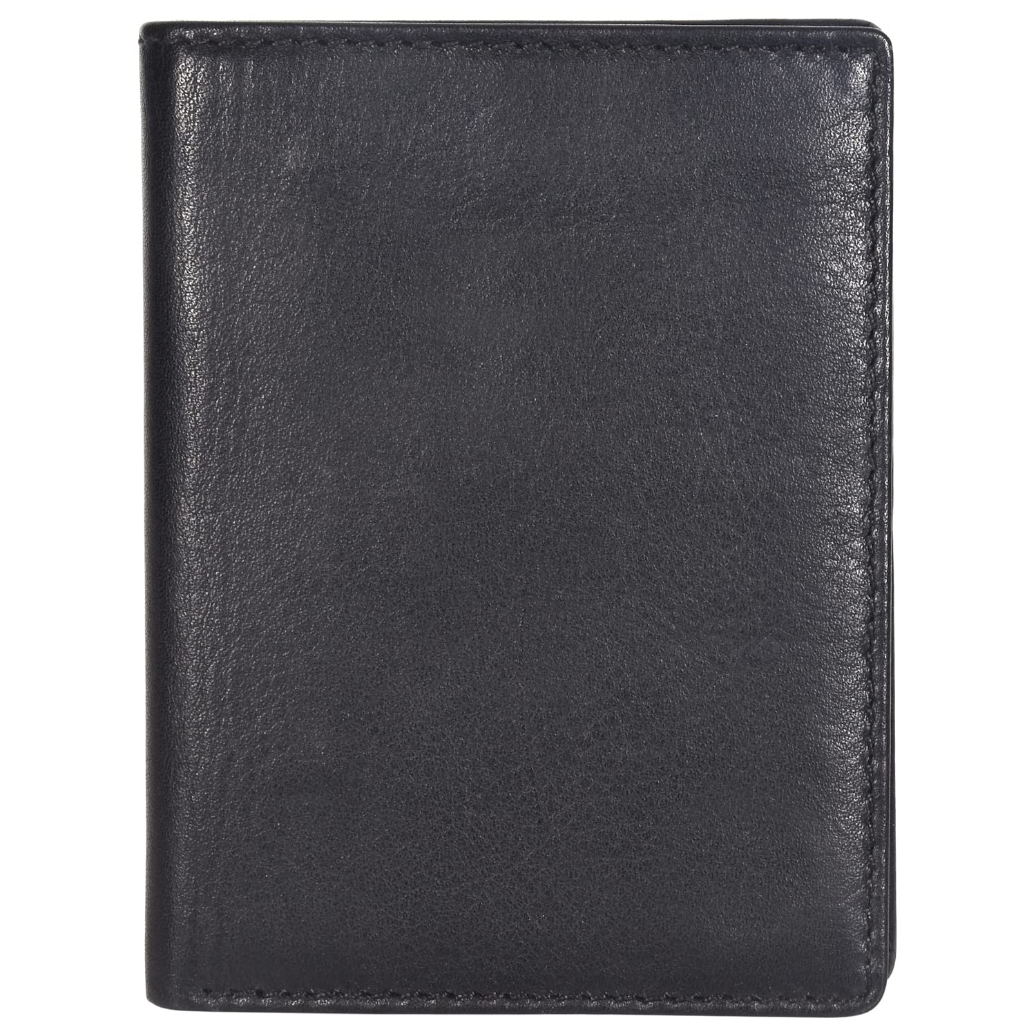 LMN Genuine Leather Black Note case for Men 537_61 (2 Credit Card Slots), Black, M, Casual