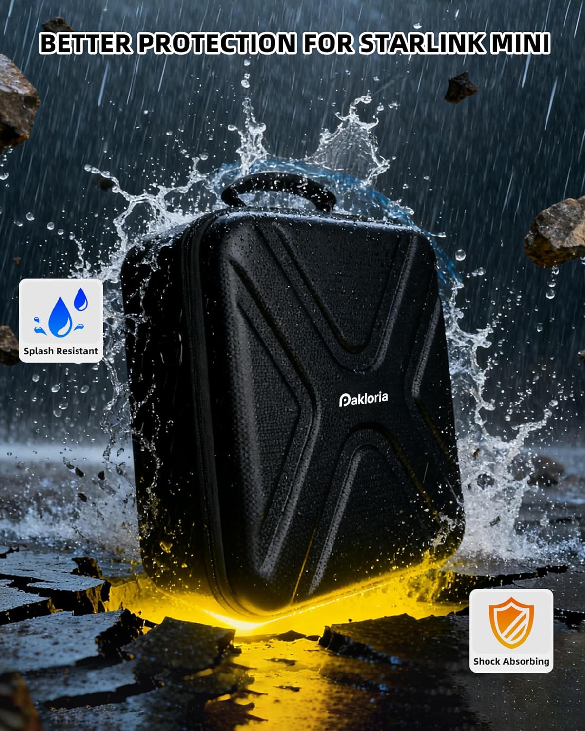 Starlink Mini Case, Shockproof Protective Starlink Mini Carrying Case with Shoulder Strap and Hand Carry Options, Includes Travel Bag for Outdoor, Camping, RV and Daily Use - Image 5