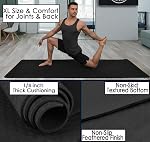 Tatago Extra Thick Yoga Mat Wide & XL-Our 10mm Extra Large Yoga Mat Thick Extra Wide And Long For Total Joint Cushioning. A Large Exercise Mat Thick And Perfect For Home Workout Pilates Or Studio.