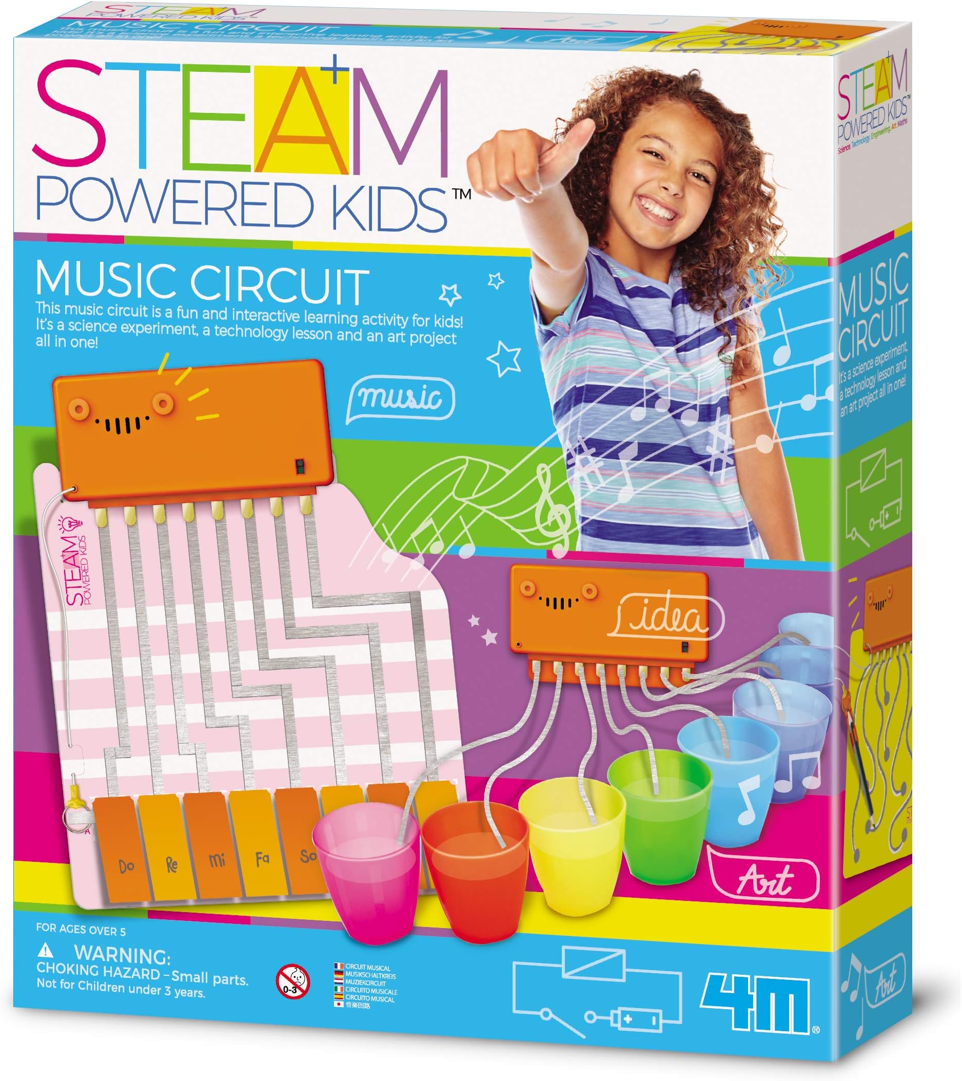 4MSteam Powered Girls Magic Circuit Kit, Brown/a