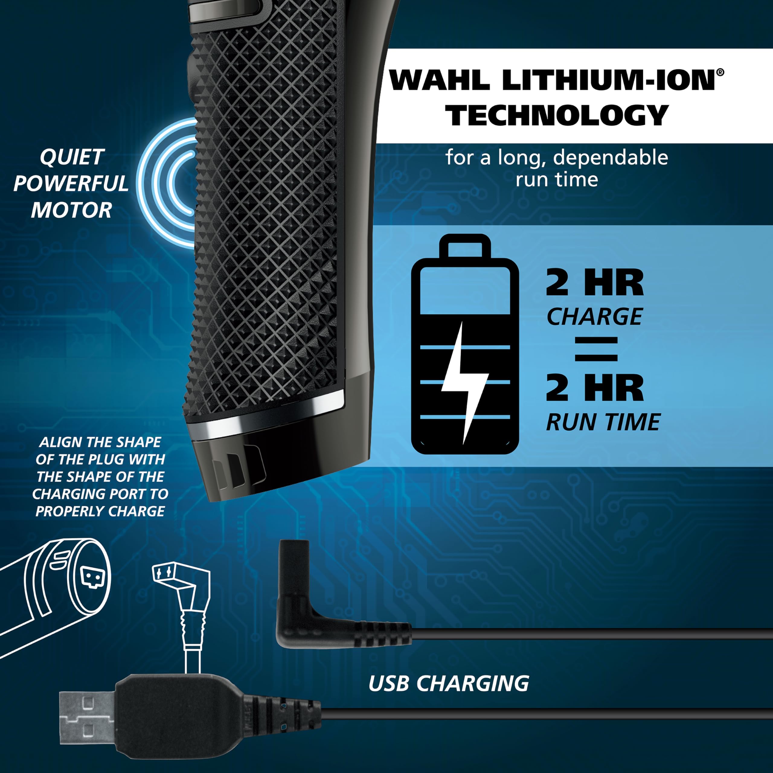 Wahl USA Pro Series High Visibility Skeleton Style Trimmer, Lithium-Ion Cordless Rechargeable All in One Shaving & Close Cutting Beard Trimmer for Men with Near Zero Gap Blade ?Çô 3026018