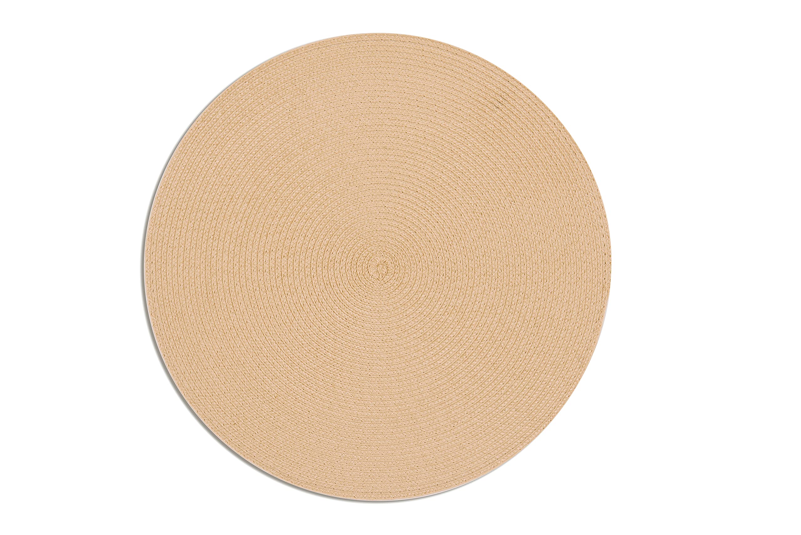 Excelsa 65513 Round Set of 6 Placemats, Cream, Diameter 36 cm