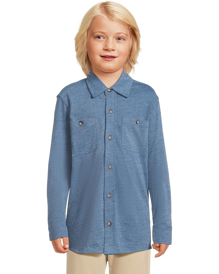 Johnston & Murphy Kids XC Flex Stretch Long-Sleeve Shirt (Big Kid) - Main View