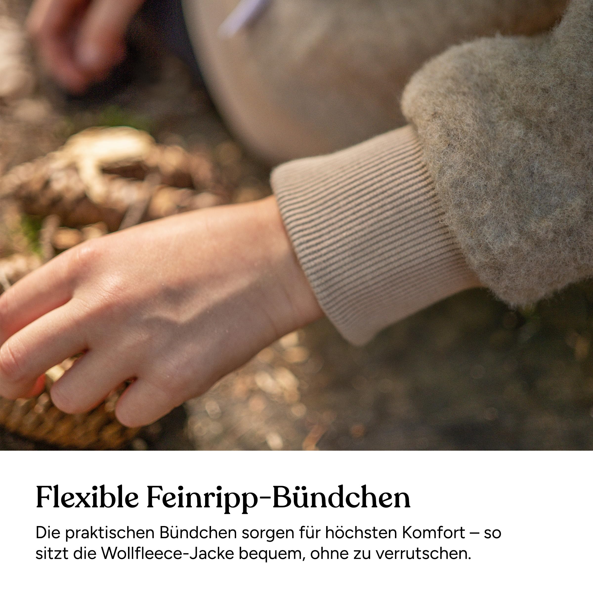 Ehrenkind® Fleecejacke, Wollfleece in feinster Bio-Merino Wolle, Atmungsaktiv & temperaturausgleichend, Fleecejacke Kinder
