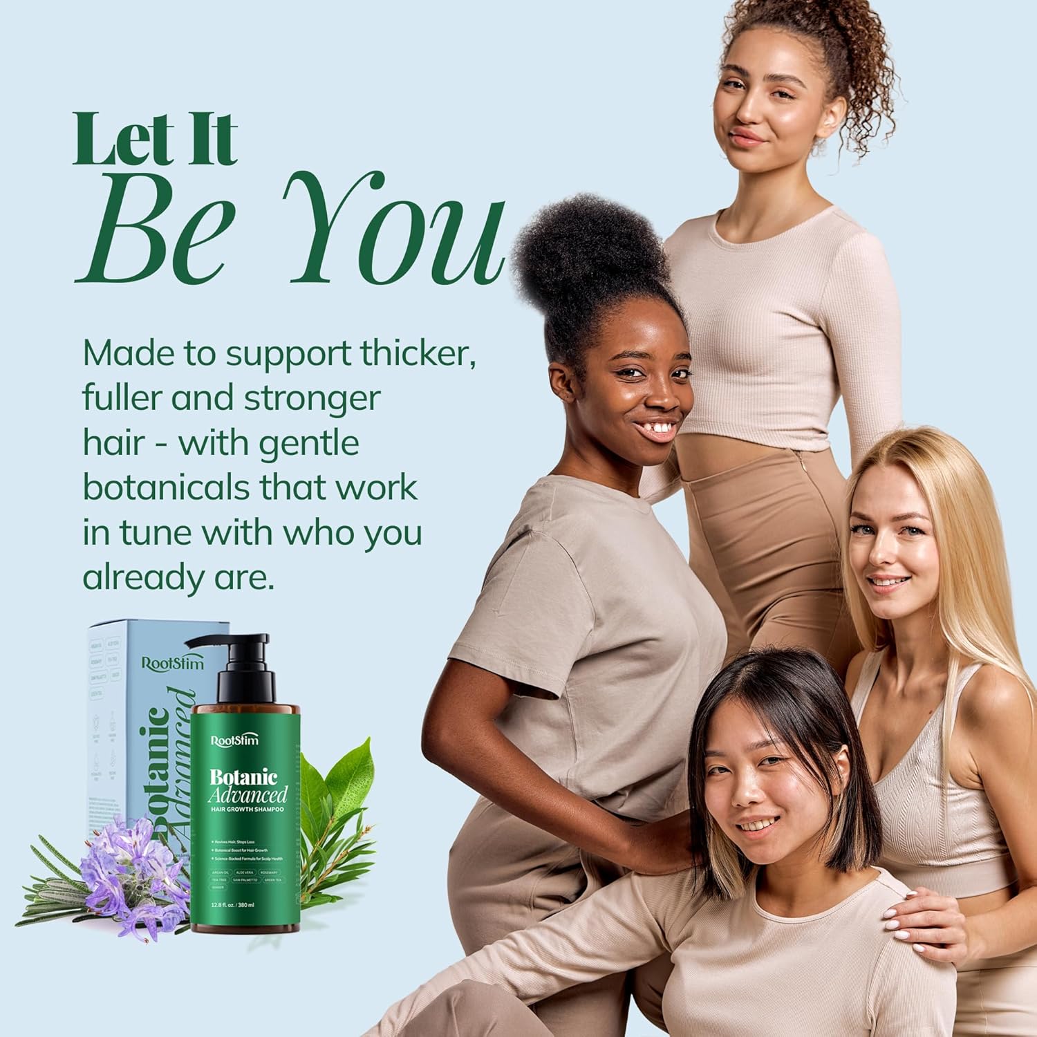 Hair Growth Shampoo, Rosemary, Caffeine, Biotin, Oil Control, Scalp Care, Hair Loss Shampoo for Strengthen Roots, Hair Thickening, Men, Women - Image 9