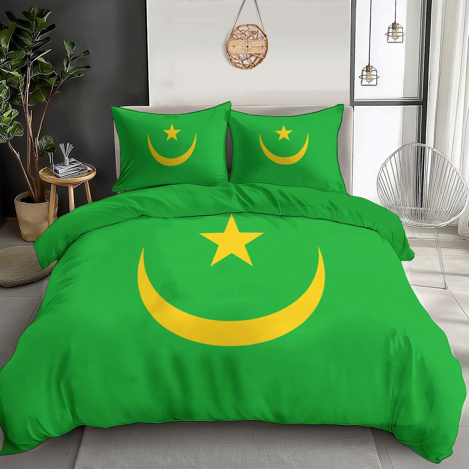 Parure de lit Mauritanie 240x260 impression 3D haute définition en tissu premium léger