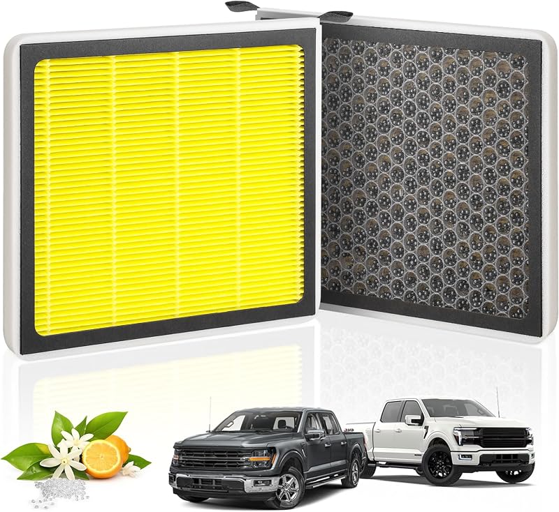 Filtro de cabine com carvão ativado e aroma ZEZUT CF12150 para Ford F-150, F-250, F-350, F-450, F-550, Expedition e Lincoln Navigator – 1 unidade