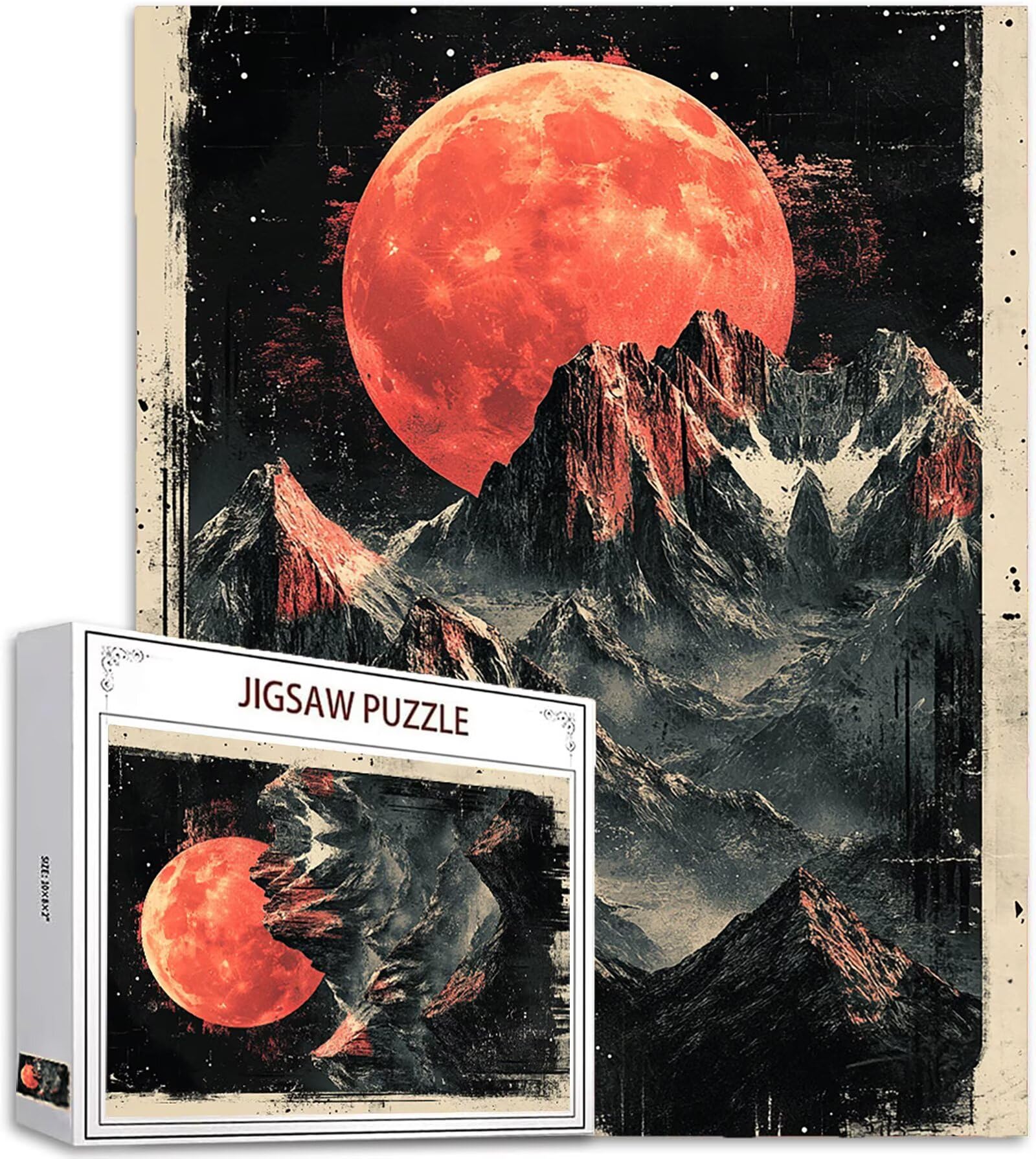 Japoński styl Puzzle 3000 sztuk, 5D DIY Puzzle Słońce Puzzle dla dorosłych i początkujących od 14 lat, układanki logiczne Relaks i inteligencja, wystrój pokoju na ścianę, prezent dla kobiet, 122 x 81