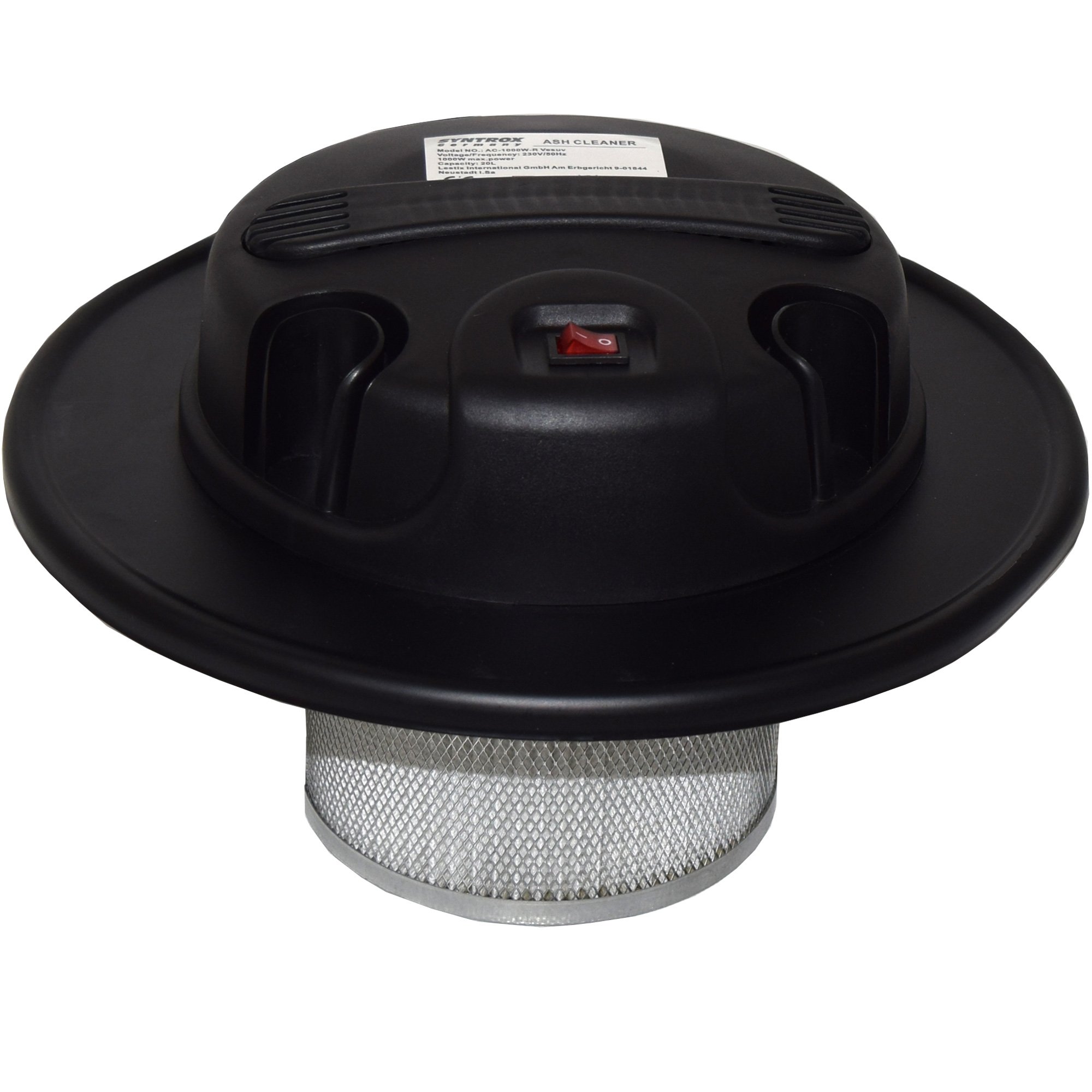 Syntrox Germany Edelstahl bis 20 Liter Aschesauger mit Motor Feinstaubsauger AC-1000-R Vesuv