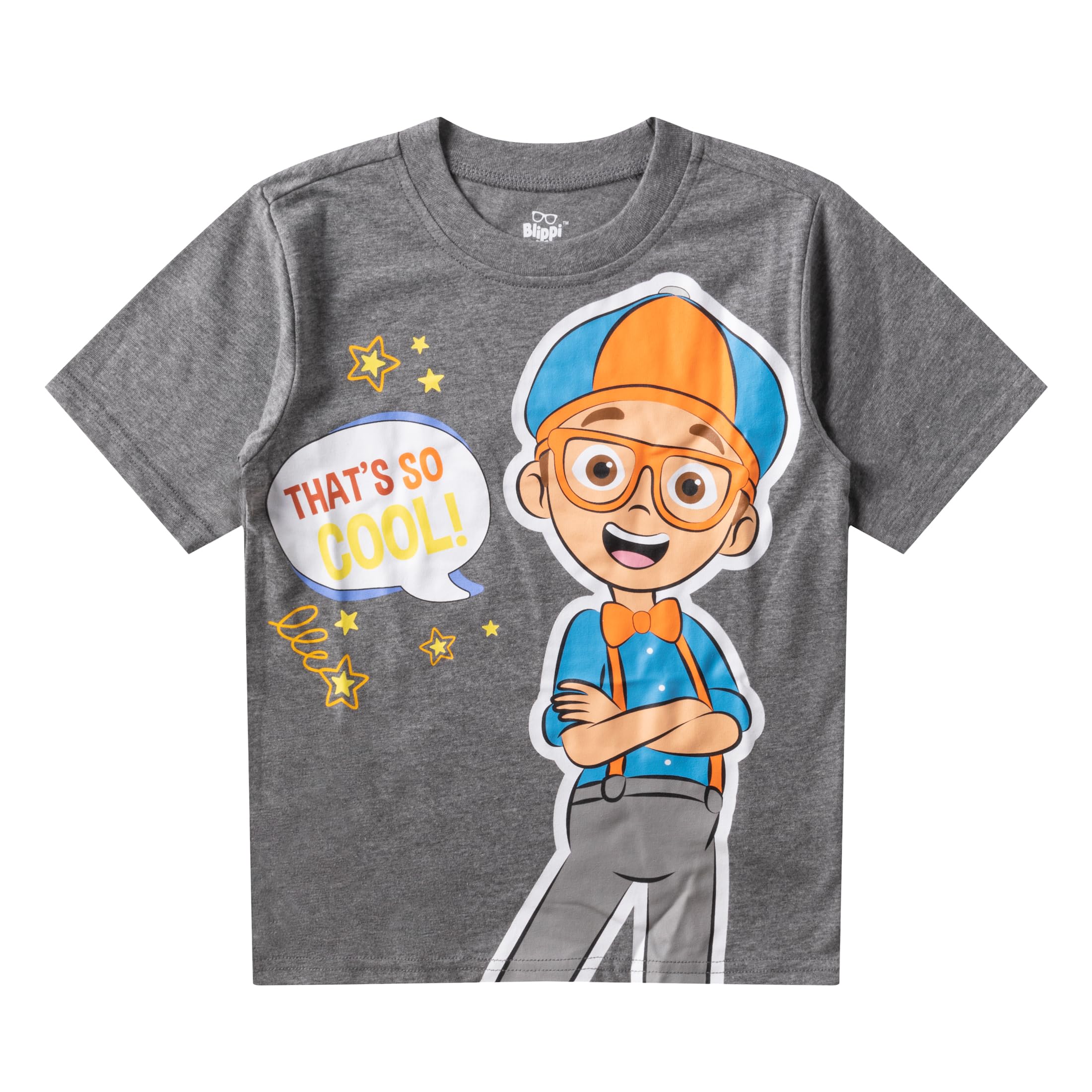 Blippi Set di 3 pezzi, maglietta con cappuccio e pantaloni con cerniera per bambini piccoli