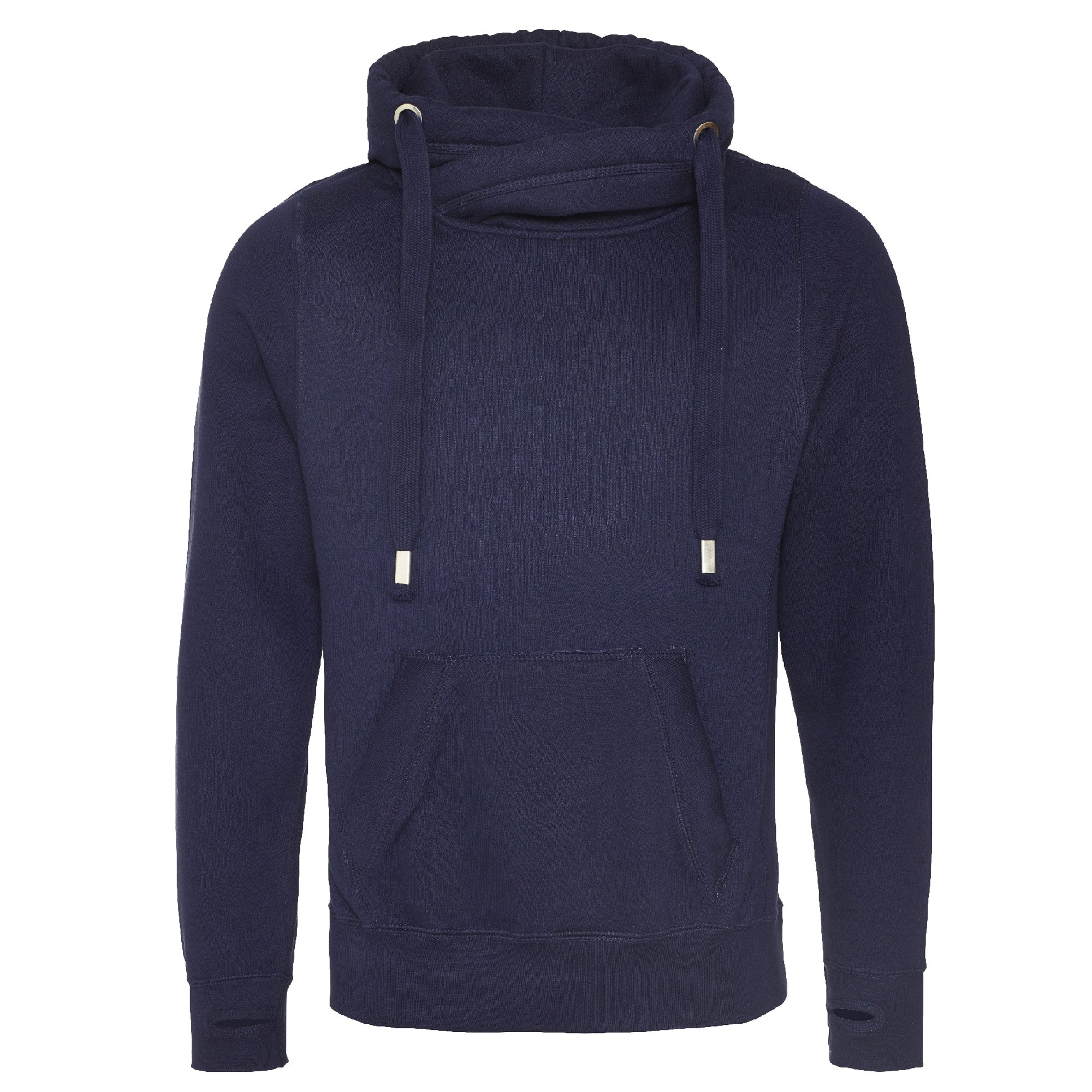 Awdis Unisex Oxford Navy Just Hoods Jh021 Cross Neck Hoodie - Xs