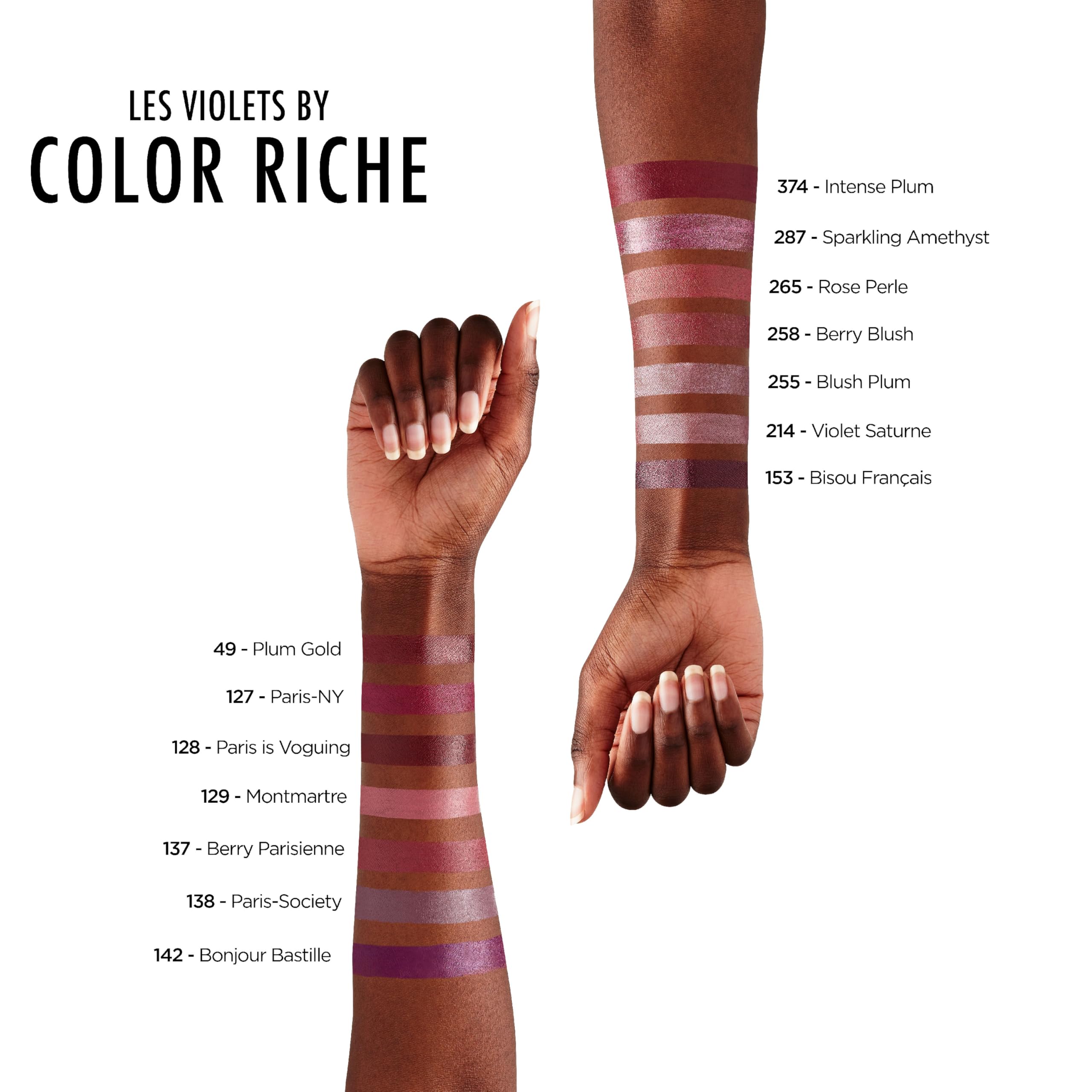 L'Oréal Paris Color Riche Satine Szminka, pomadka do ust, nawilżone, gładkie i idealnie aksamitne usta, 258 Berry Blush, 4,8 g