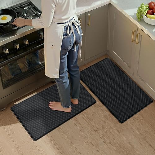 Miniatura 114 de Color&Geometry - Alfombras de cocina antideslizantes e impermeables Alfombra de cocina acolchada Alfombra antifatiga para pararse de 30 x 18