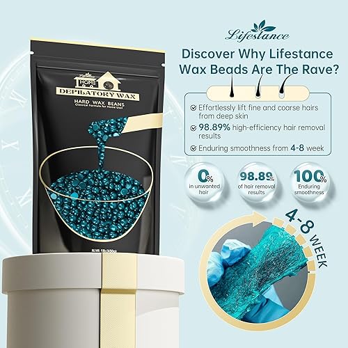 Miniatura 5 de Lifestance Máquina de cera digital L2 + cuentas de cera dura de jazmín de 1 libra