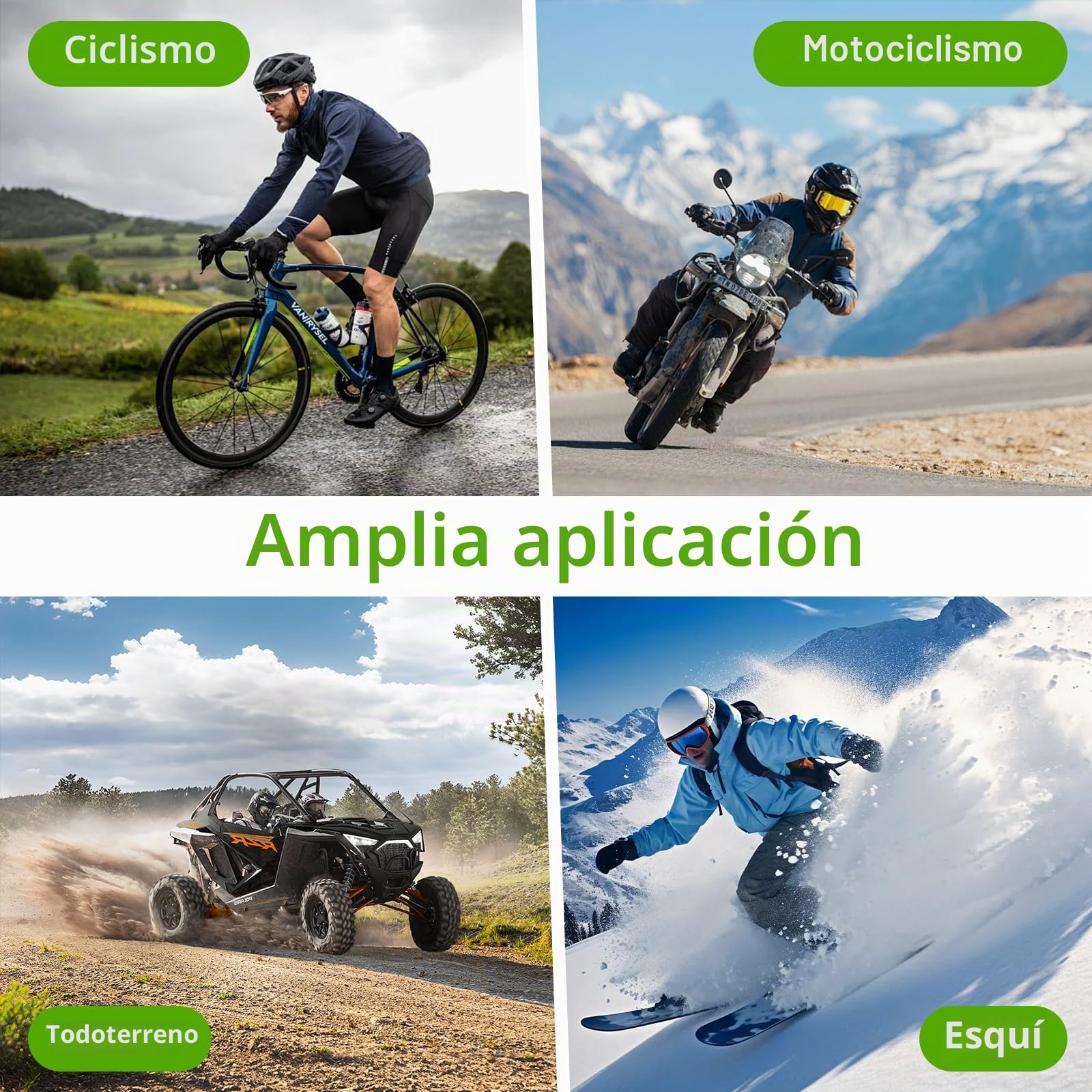 BRGD 7 Piezas Juego de Protectores para Moto, Alta Seguridad Insertos Amortiguadores para Motociclismo, Ciclismo de Montaña, Motocross y Skateboarding