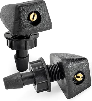 Click&Fit Universal Windshield Washer nozzles 2-Pack, Adjustable Wiper Water Sprayers, Fits Most Cars & Trucks   Windshield Washer Vehicle Accessories