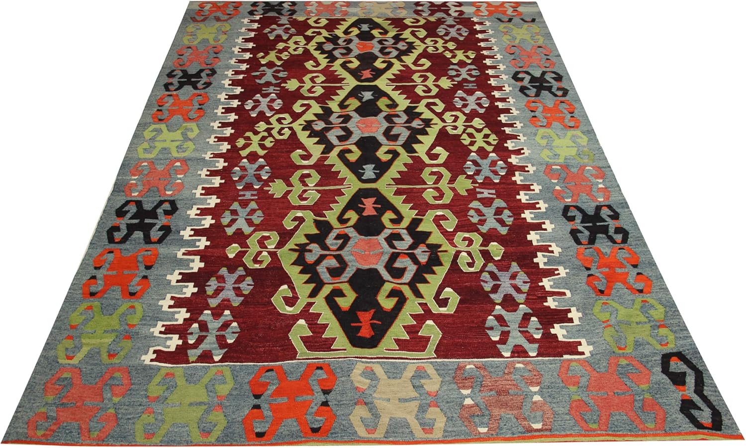 Turkish Vintage Kilim rug 8,8x6,6 feet Area kilim rug Handmade kilim rug Floor Rug Oriental Rugs Handmade Kilim Rug Area rug Decorative carpet kilim
