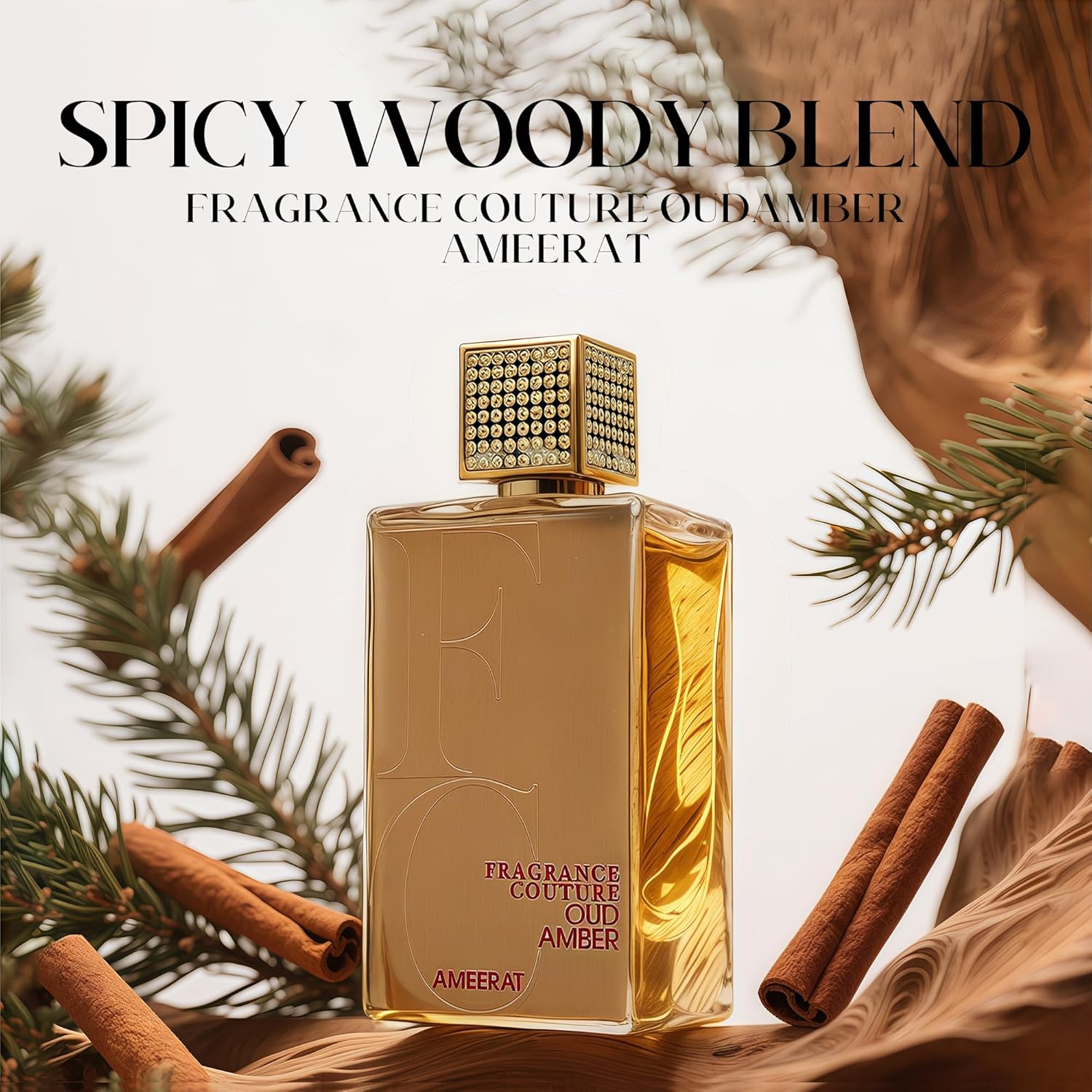 Men's Cologne Gift Set 4 Pack Oud Amber Seris - 3.4 Fl Oz Each | Vanilla Bourbon, Leather & Amber Floral Fragrance | Luxury Eau de Toilette - Image 4