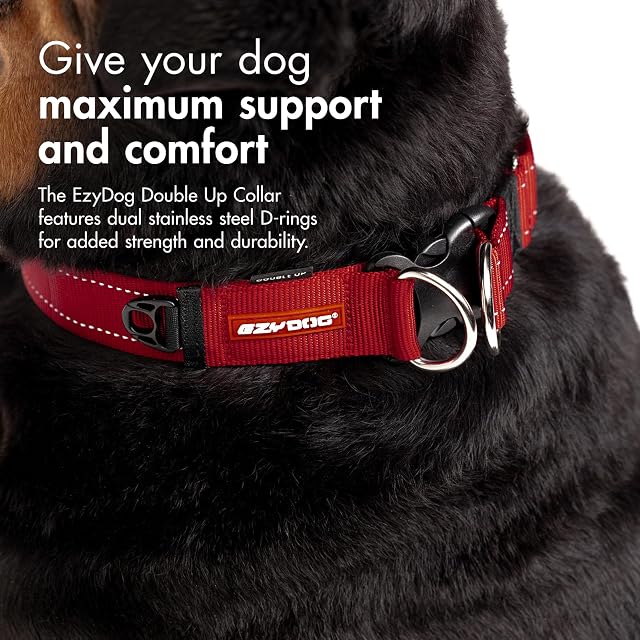 Foto 3 de 6 de EzyDog - Doble cuello, Negro, X-Large (47cm - 71cm)