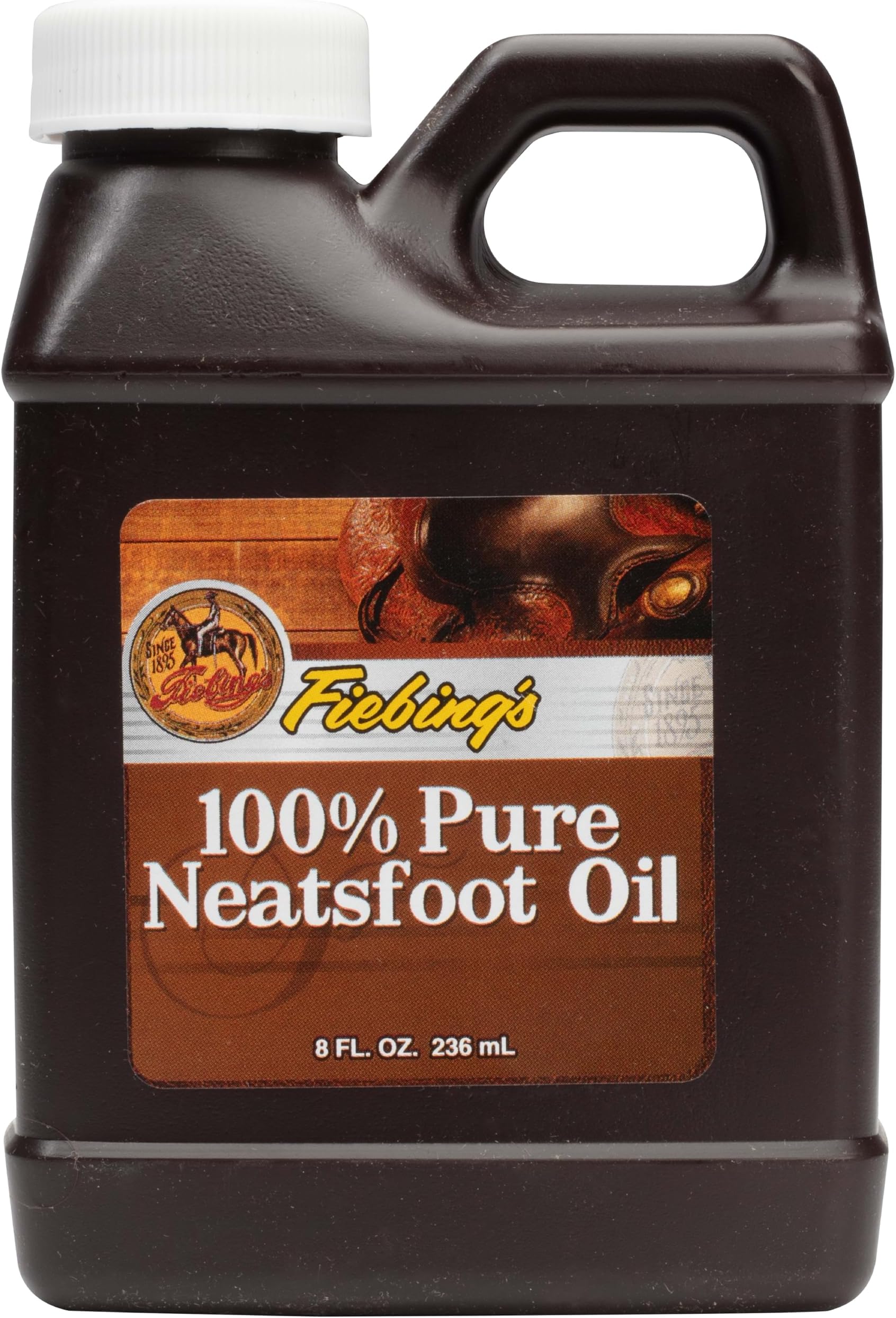100% Pure Neatsfoot Oil - Natural Leather Preservative - Great for Boots, Baseball Gloves, Saddles and More - 8 oz