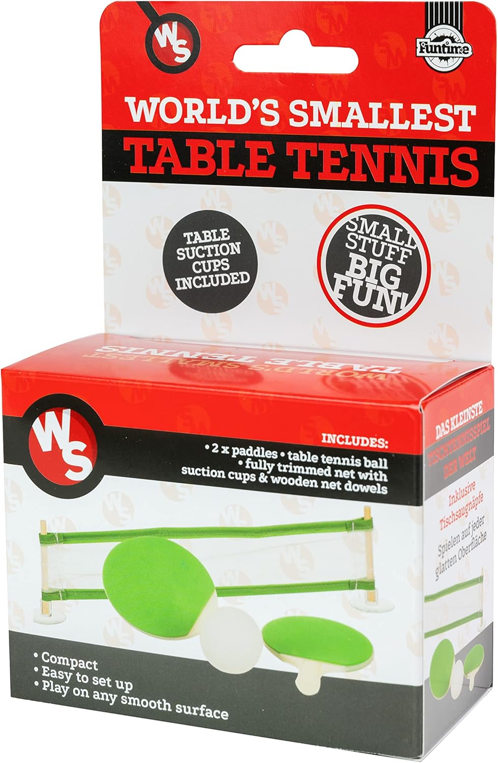 Funtime Gifts PL7810AMZ Miniature Table Tennis, Green