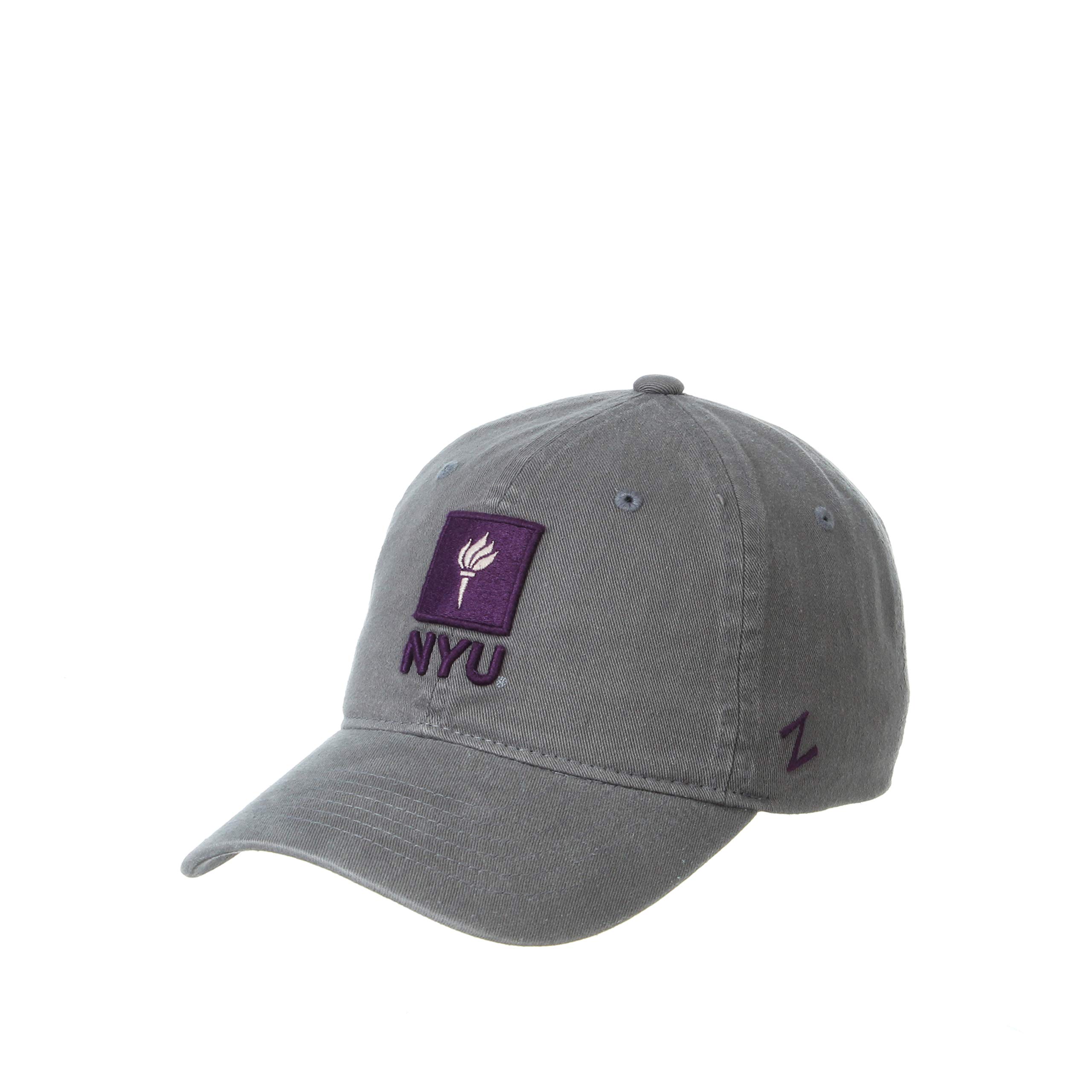 ZHATS NCAA New York University Violets Mens Adjustable Scholarship Hat Charcoal, New York University Violets Charcoal, Adjustable โ image 1