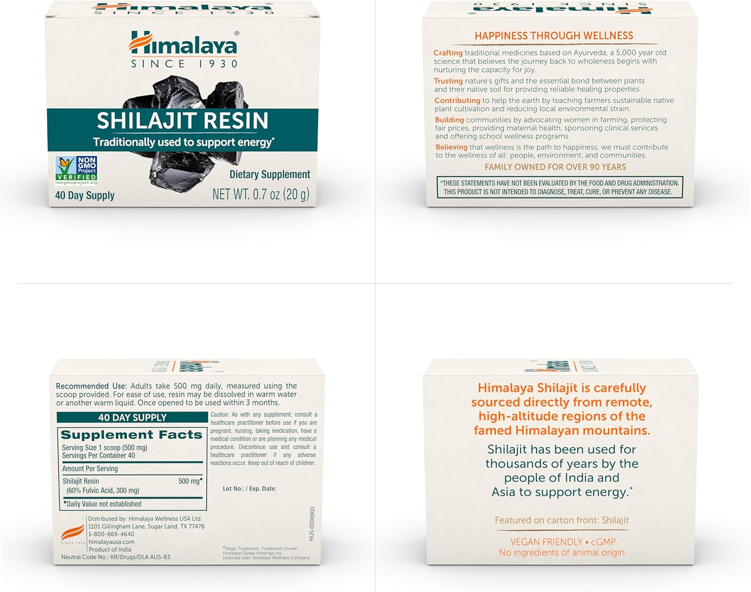 Himalayan Shilajit Resin, Energy Superfood, 60% Fulvic Acid, Non-GMO, 0.7 oz (20g) Jar, 40-Day Supply - Image 7