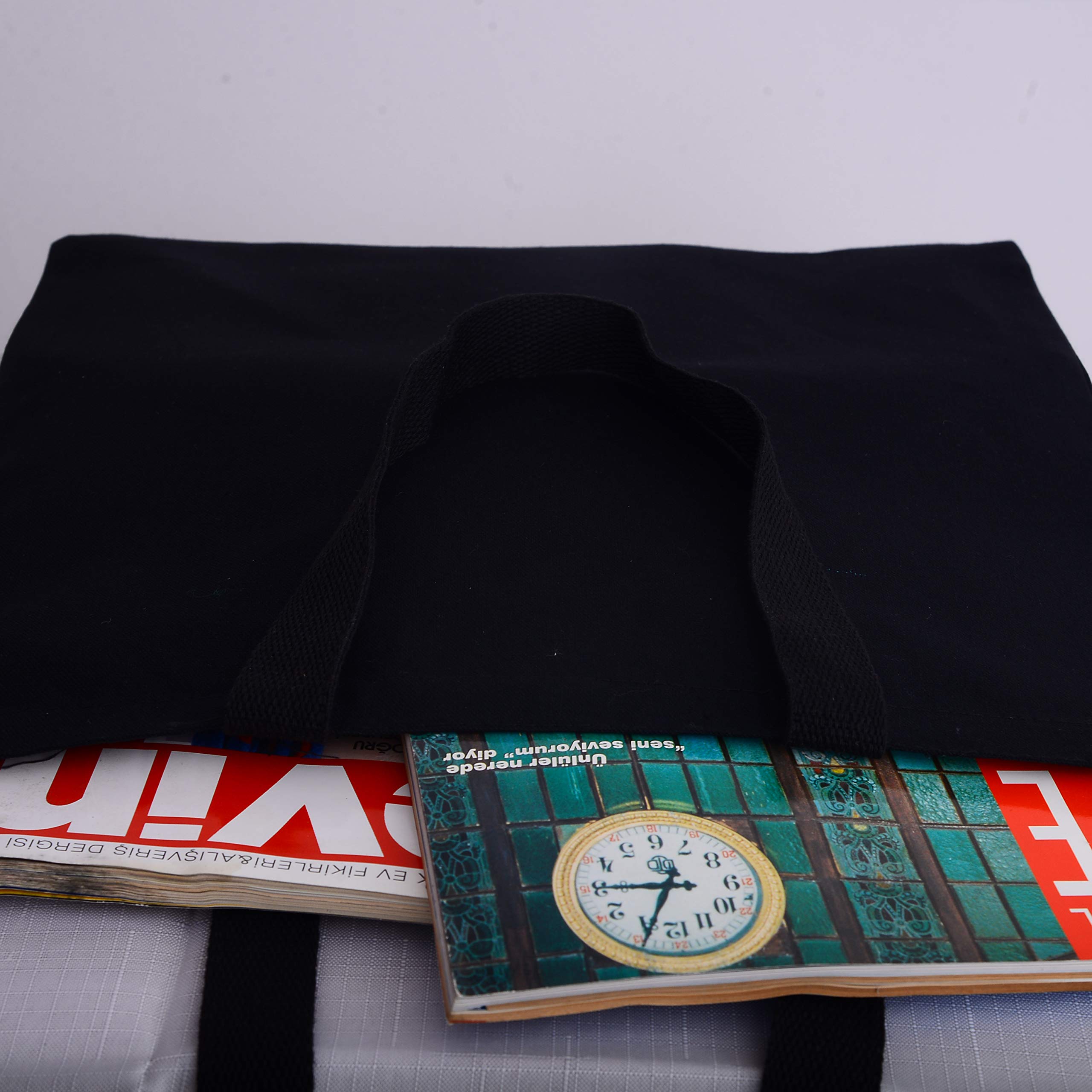 Bolsas de lona resistentes al por mayor con refuerzo inferior de 38.1 cm de ancho x 40.6 cm de alto x 7.6 cm de largo, ideales para manualidades, impresión de pintura, bordado