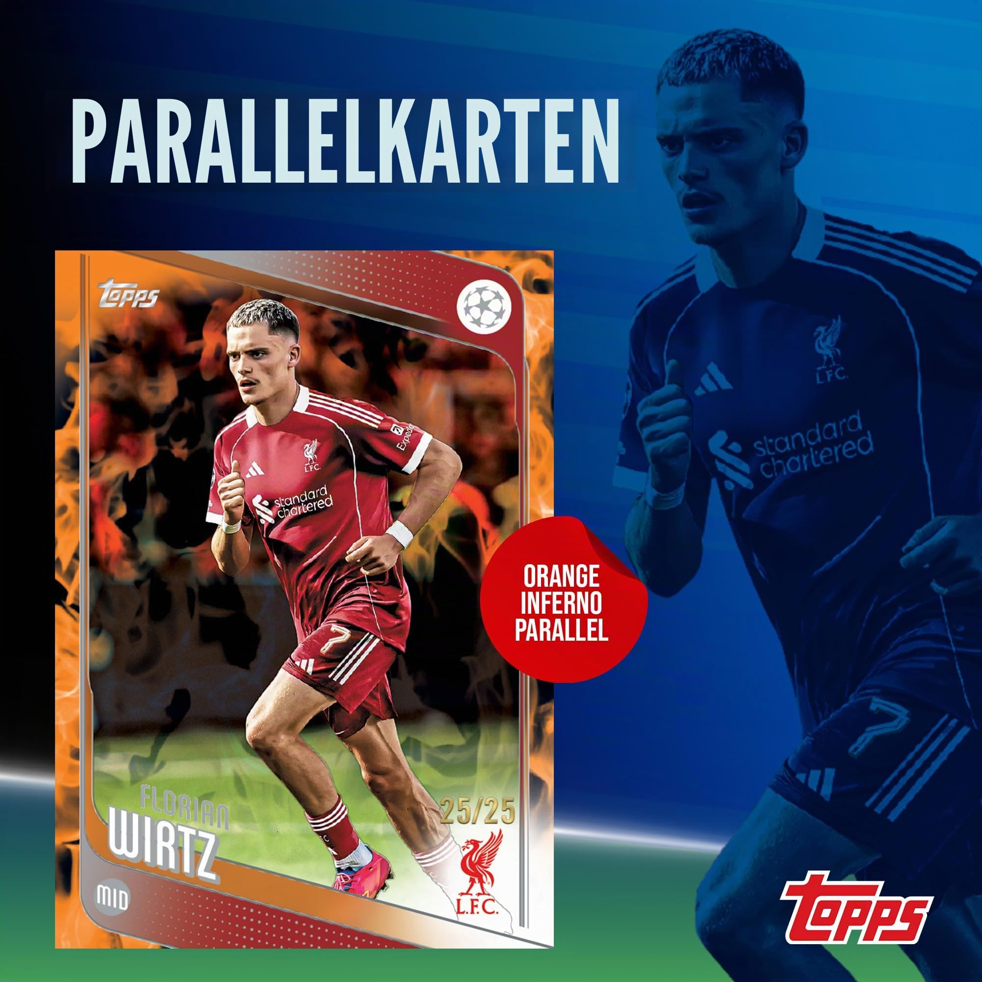 2025-26 Topps UEFA Club-Wettbewerbe Fußball – Fabrikversiegelt – Vorteilsbox