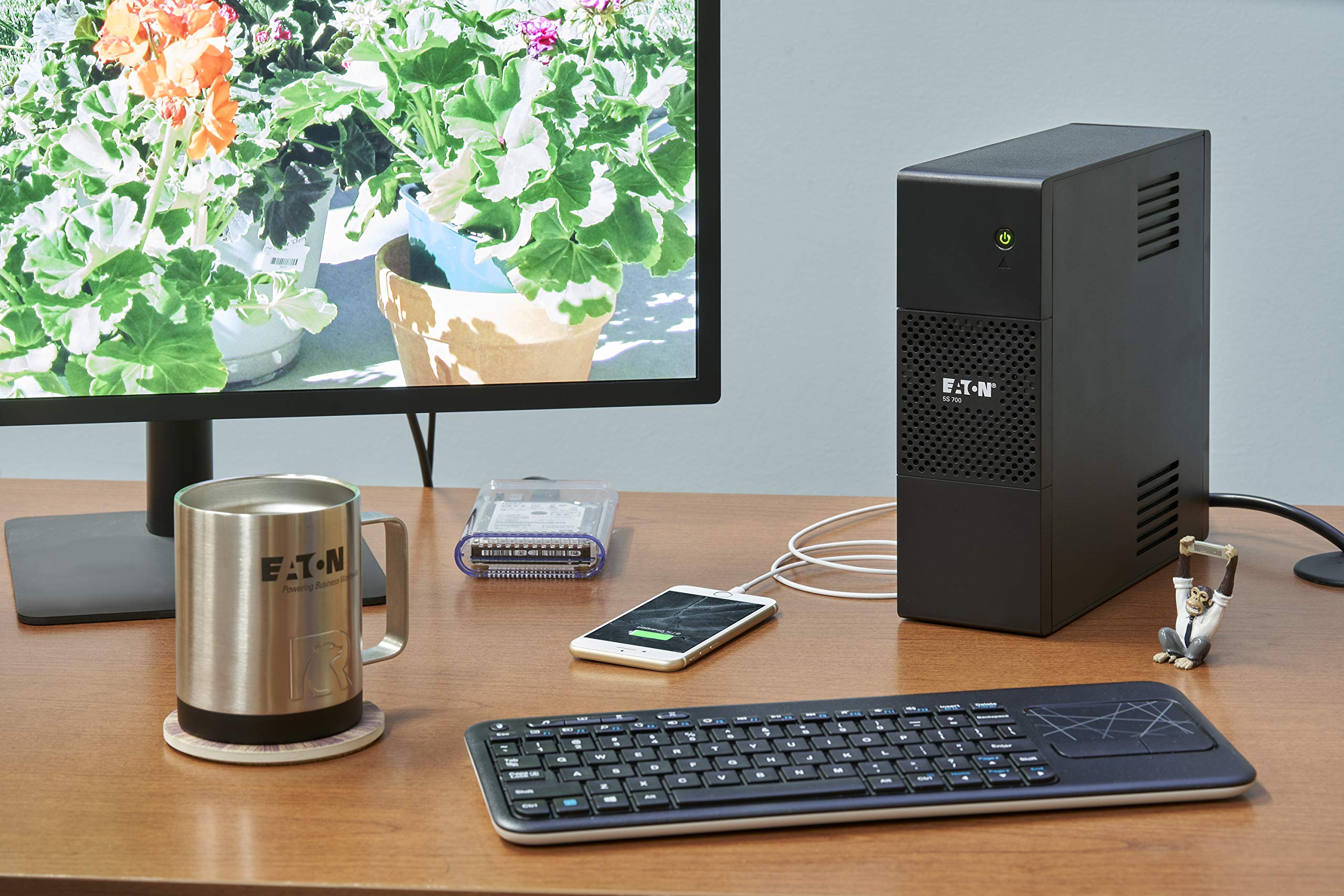 Eaton 5S 700 - Onduleur - CA 120 V - 420 Watt - 700 VA - USB - connecteurs de Sortie : 8 - Noir