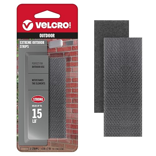 VELCRO Brand Sujetadores de resistencia industrial | Condiciones climáticas extremas al aire libre | Resistencia resistente que soporta hasta 15