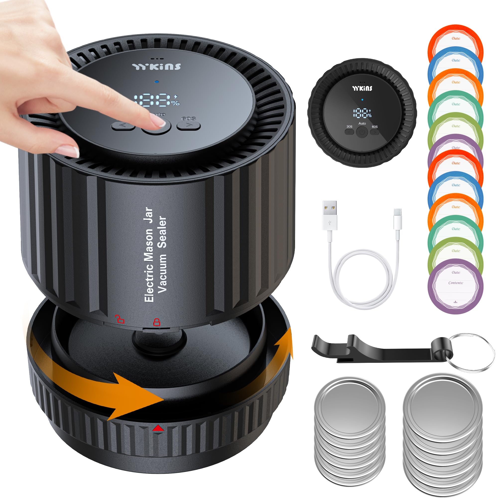 Auto Vacuum Sealing System for Mason Jars - True Bright Kit