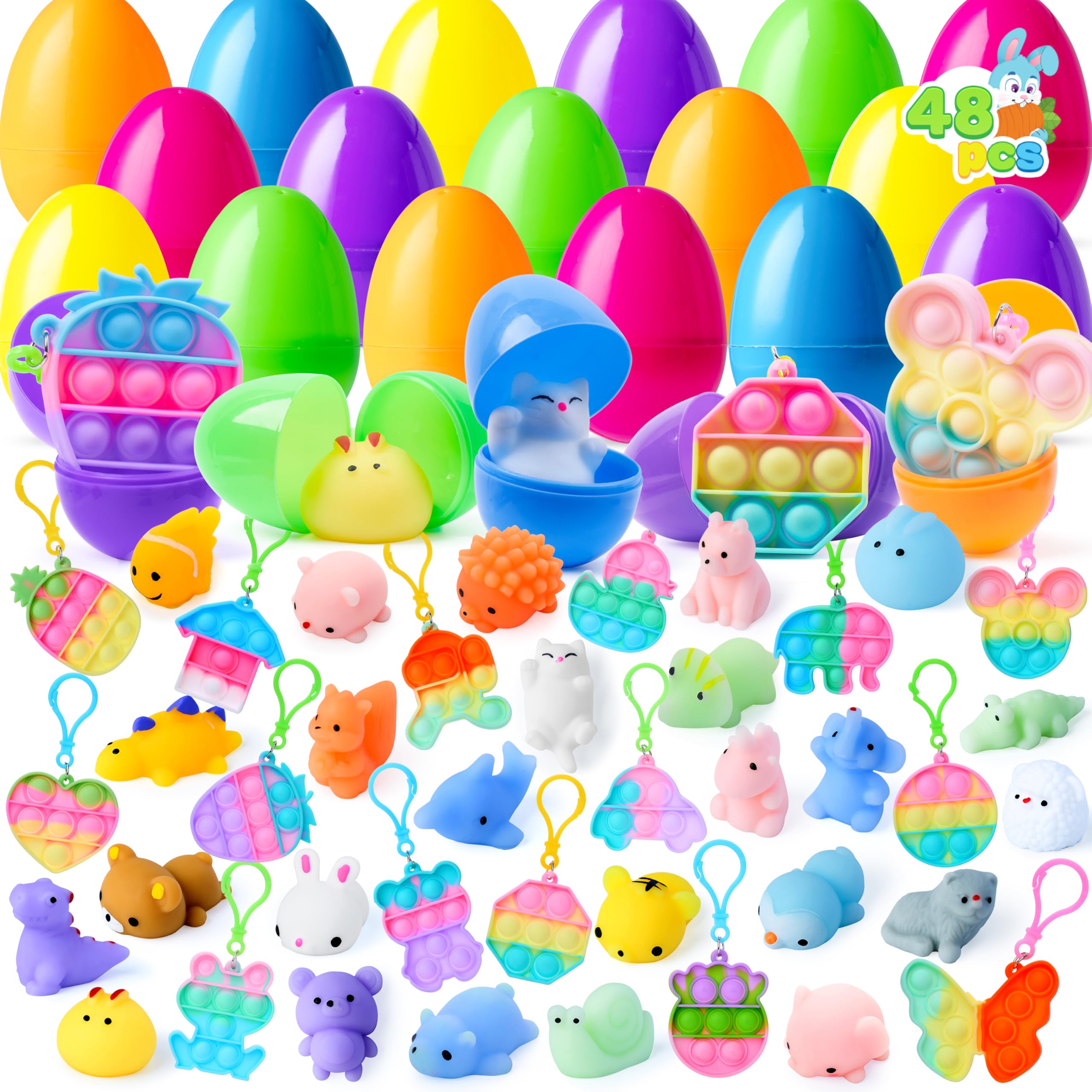 Amazon.com: JOYIN 48 Pcs Prefilled Easter Eggs with Assorted Toys
