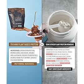 Truvani Vegan Pea Protein Powder | Chocolate | 20g Organic Plant Based Protein | 18 Servings | Keto | Gluten & Dairy Free | Low Carb | No Added Sugar