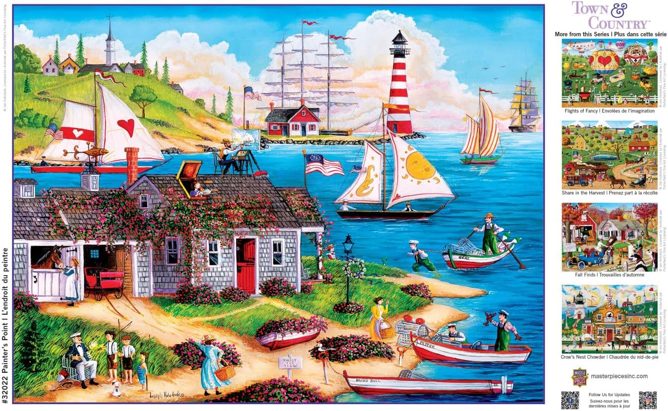 MasterPieces 300 Piece EZ Grip Jigsaw Puzzle - Painter's Point - 18"x24"