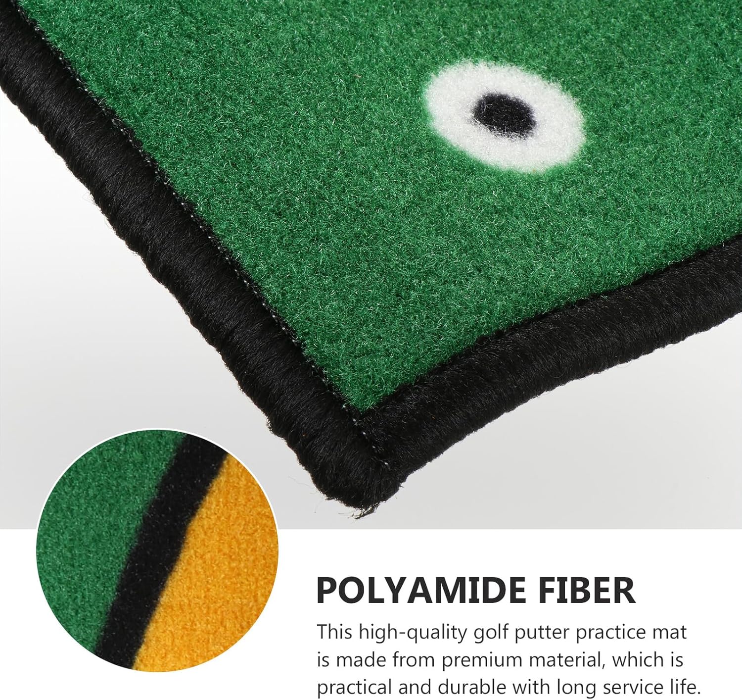 Golf Putting Mat Indoor Practice Blanket with Precise Putter Surface for Office Training and Golf Exercise