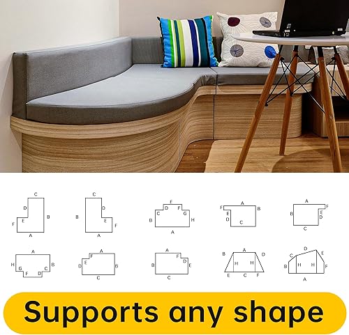 Miniatura 6 de GZSQCJJ Cojines de banco de tamaño personalizado, cojines de sofá, cojines para alféizar de ventana, varias formas, dureza personalizada, adecuados