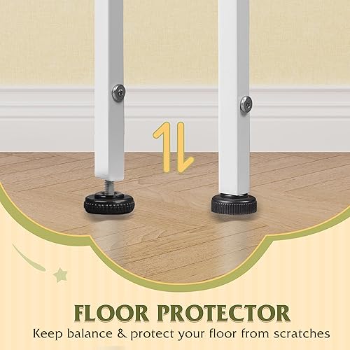 Miniatura 7 de WLIVE - Cómoda alta blanca para dormitorio, 7 cajones y cómodas, cómoda de tela para armario, sala de estar, mesita de noche con marco de metal,