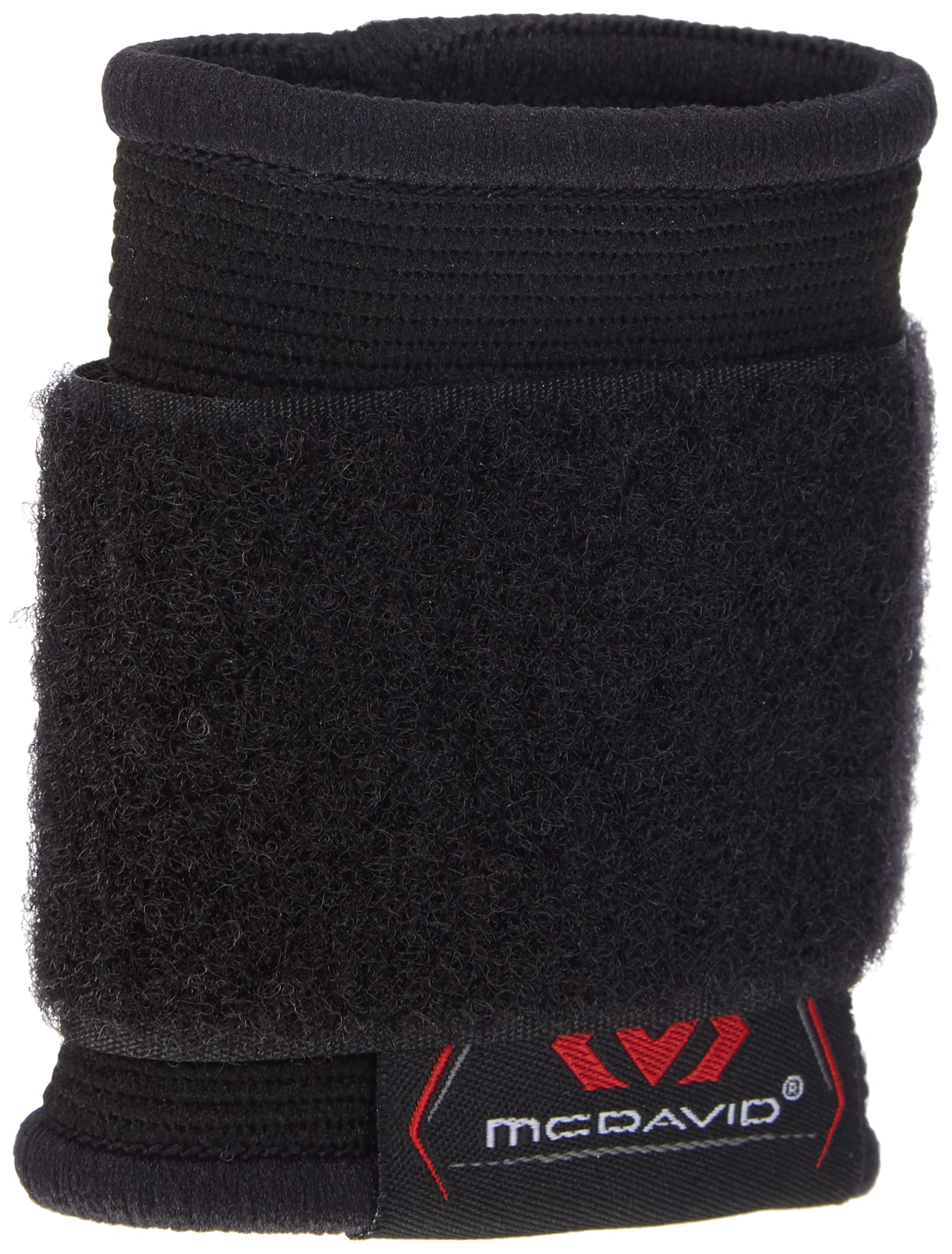 McDavid MD512-01 Polyester Adjustable Elastic Wrist Sleeve, Adult X-Large (Black)