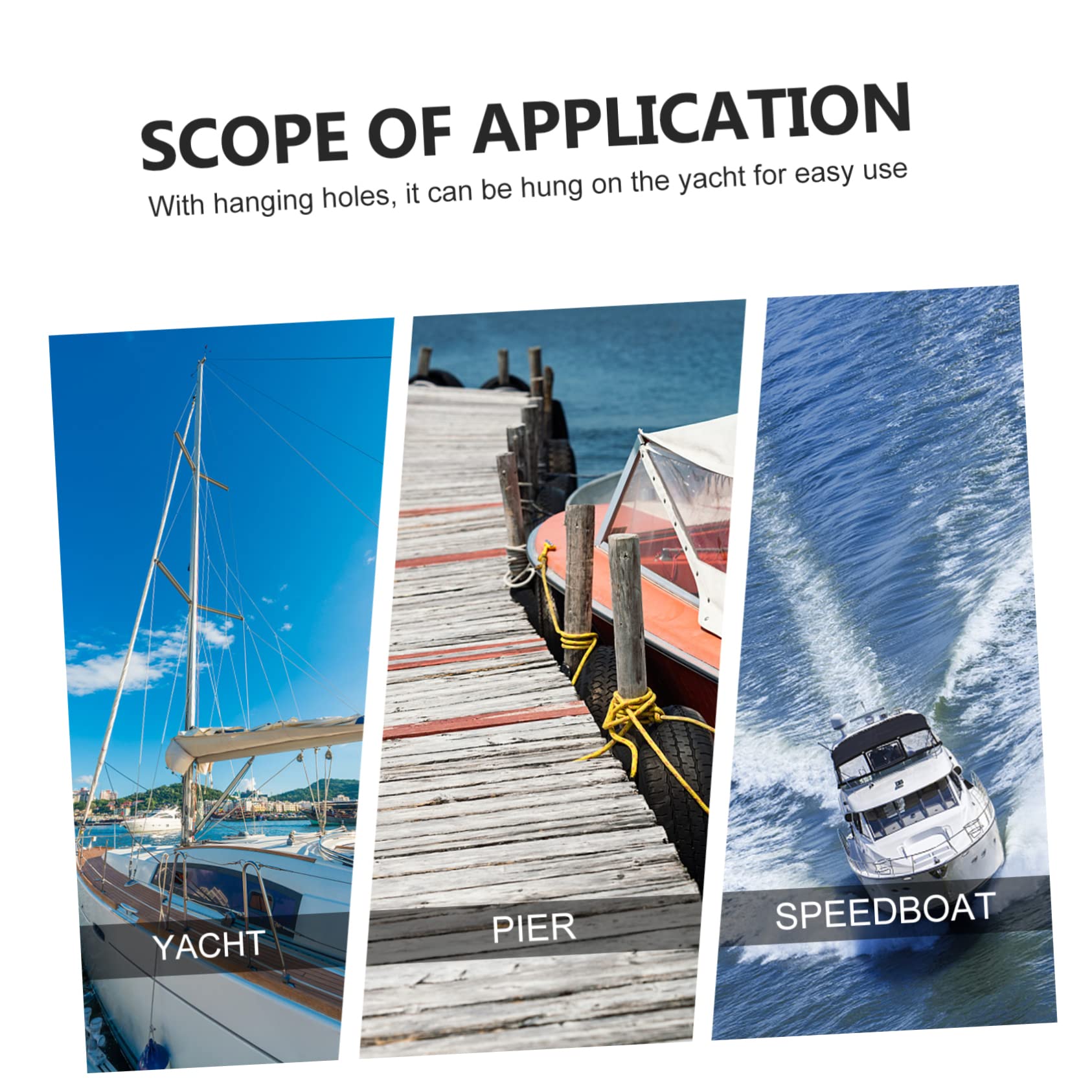 VANZACK Inflatable Yacht Buoy 2 Pack Yacht Fendering Tool Inflatable Vinyl Boat Pier Balls