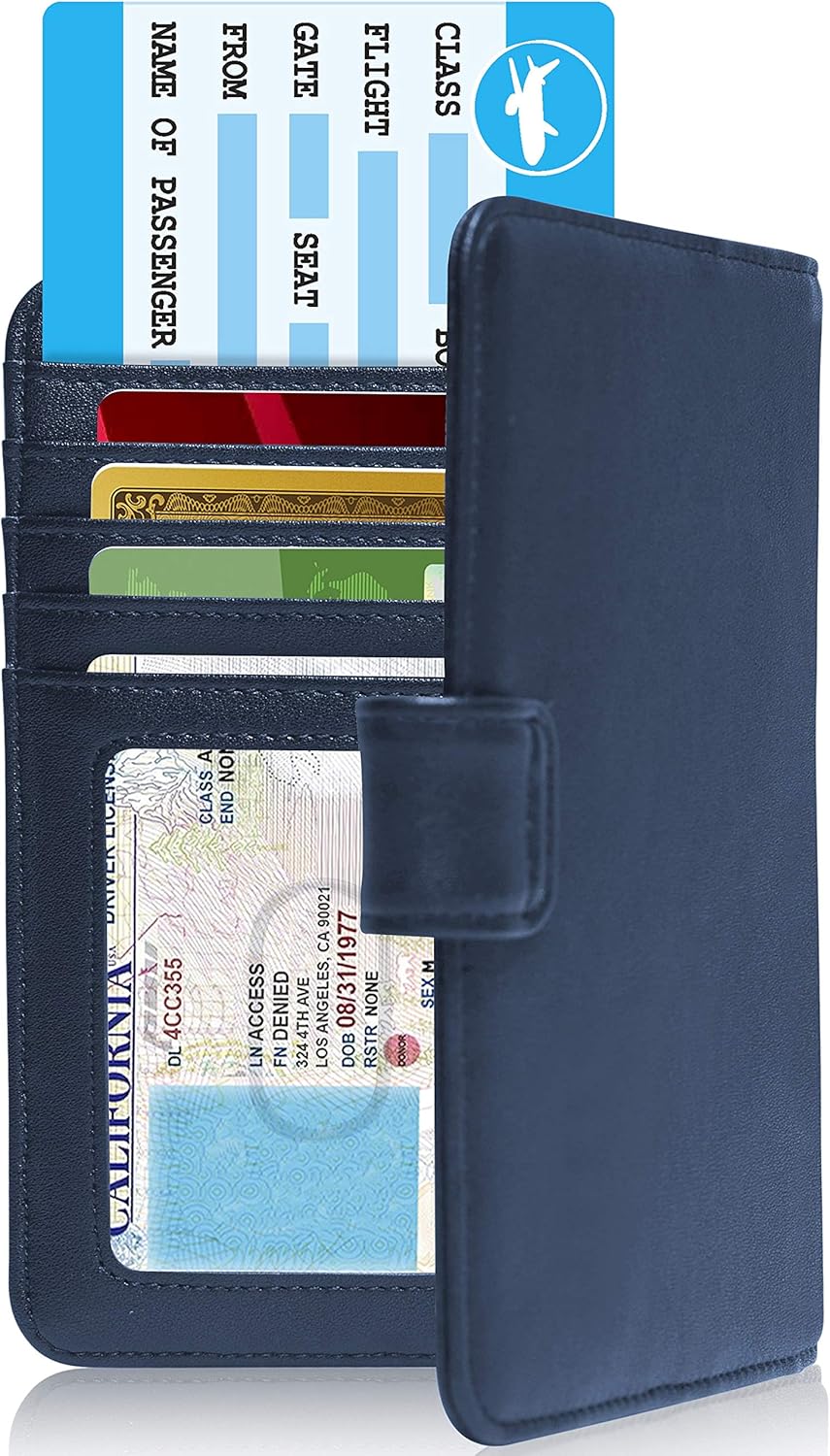  | Passport Holder Cover Wallet RFID Blocking - Handmade Leather Passport Case Travel Document Organizer For Men & Women | Passport Wallets
