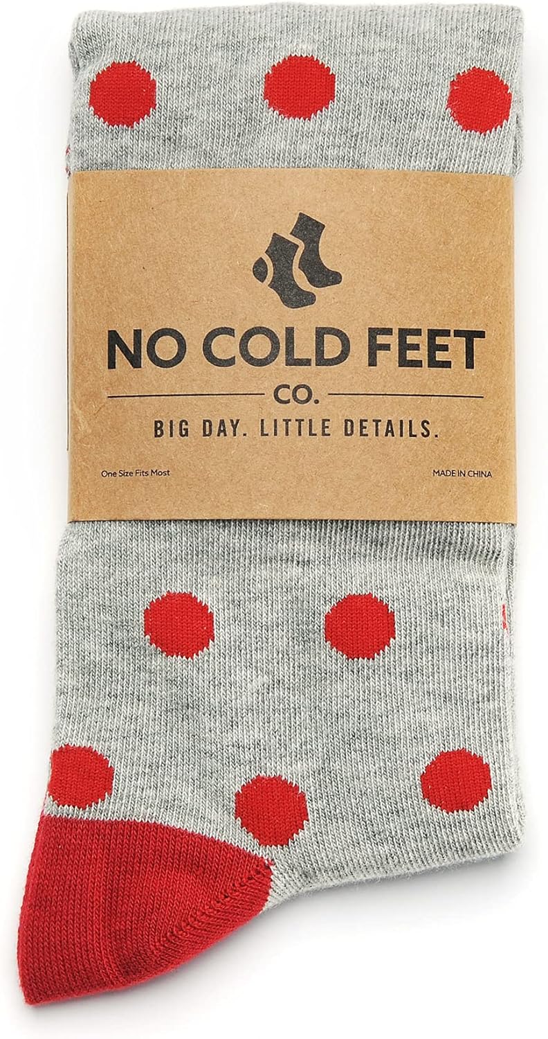 No Cold Feet Men’s Burgundy Dress Socks – Classic Soft Crew Dress Socks, All-Day Comfort for Work, Business or Weddings - Image 2