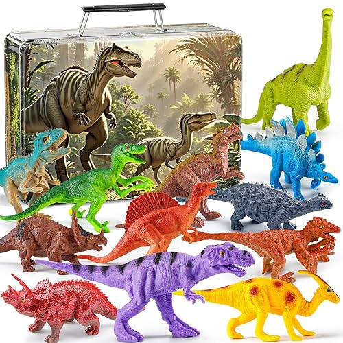 Kiddiworld Dinosaur Toys for Kids 3-5, 12PCS Realistic Dinosaur Figures