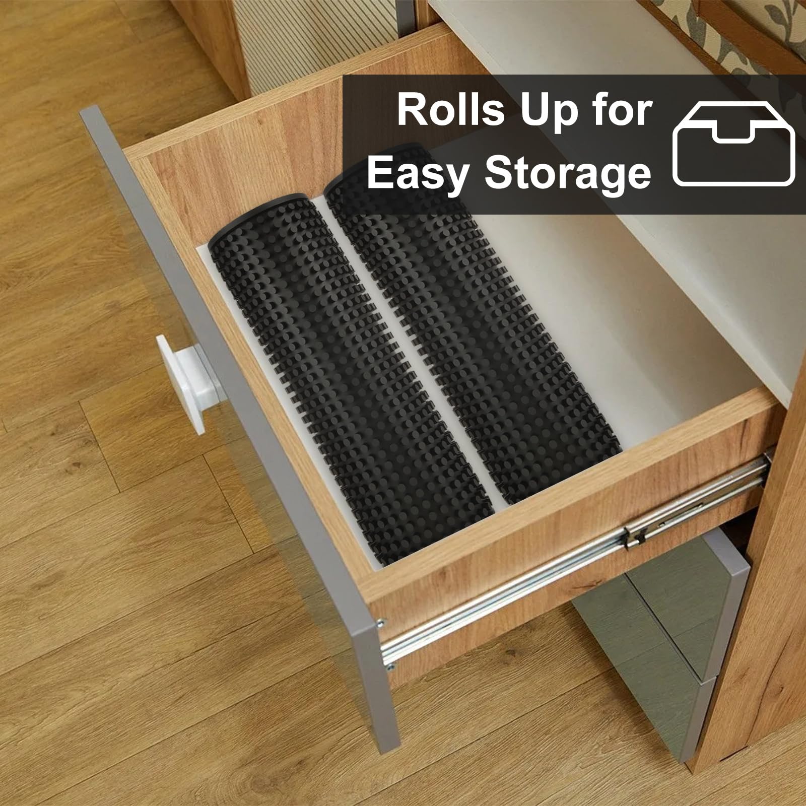 2 PCS 24"x 12" Rubber Bar Mats, Non-Slip Bar Service Spill Mat, PVC Bar Service Mat, Restaurant Kitchen Counter Bar Pad for Counter Top, Cafe, Bar, Kitchen, Restaurant, Hotel