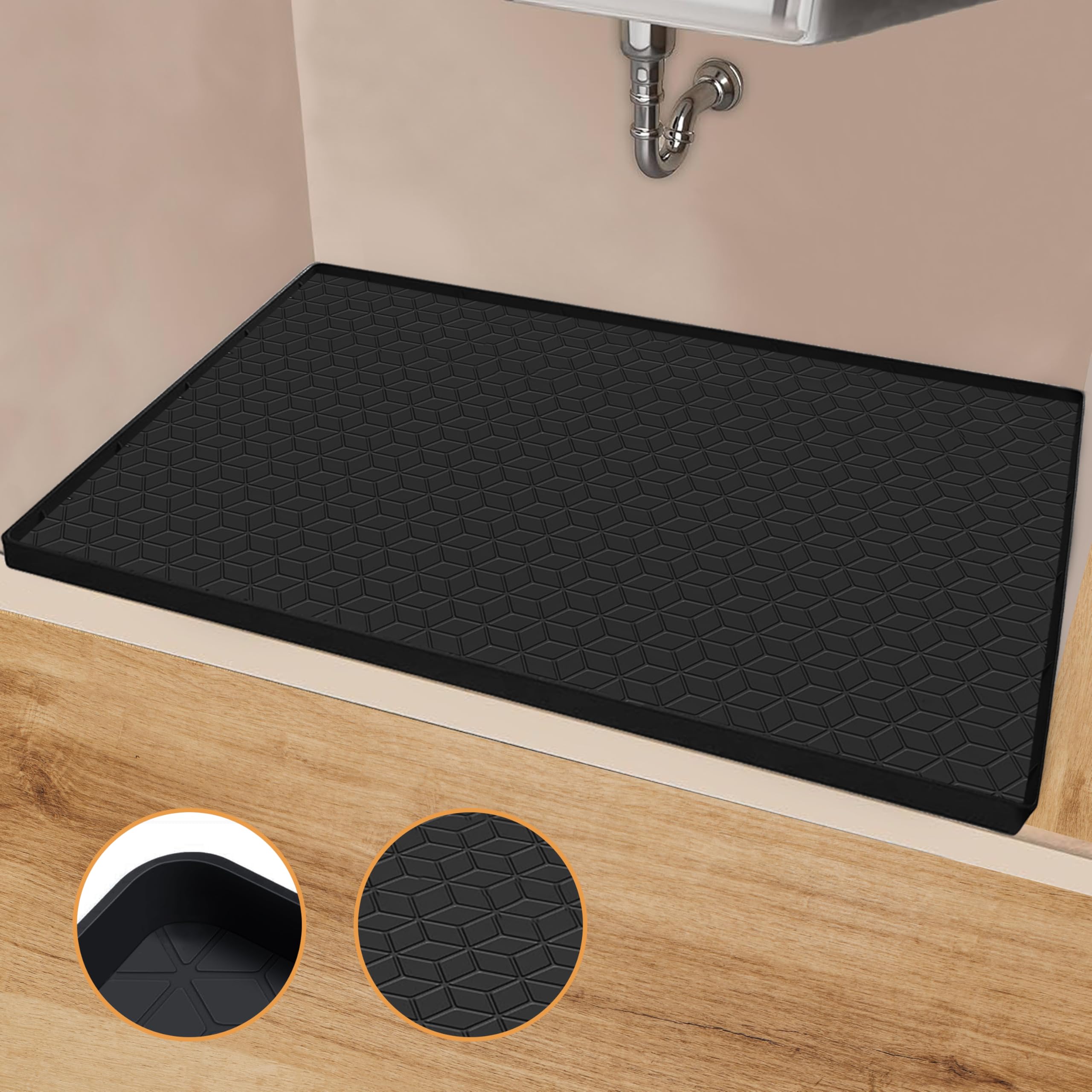 Amazon.com: Silicone Under Sink Mat for Kitchen - Premium Under Sink ...