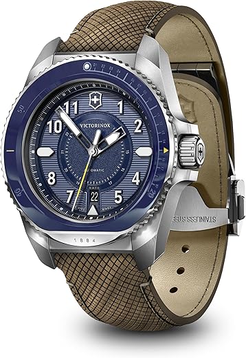 Victorinox Wood Journey 1884, Automatic Swiss Made Men’s Analog Watch, Blue Dial, 43 Mm, Water Resistant Up To 200 M, Sellita Sw 200-1 Movement, Wrist Watch For…